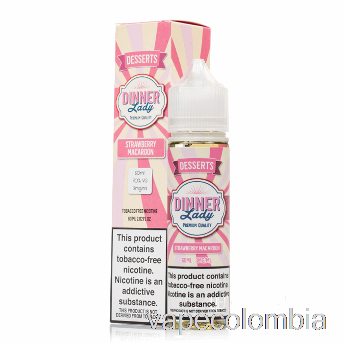 Vape Desechable Macarrón De Fresa - E-líquido Vape Cena Lady - 60ml 0mg